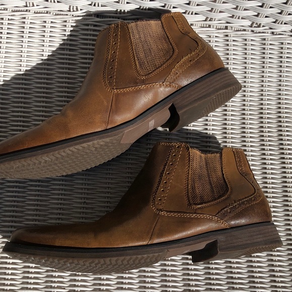 Steve Madden Mens Brown Leather Slip In Ankle Chukka Boots Size 9 main image 7